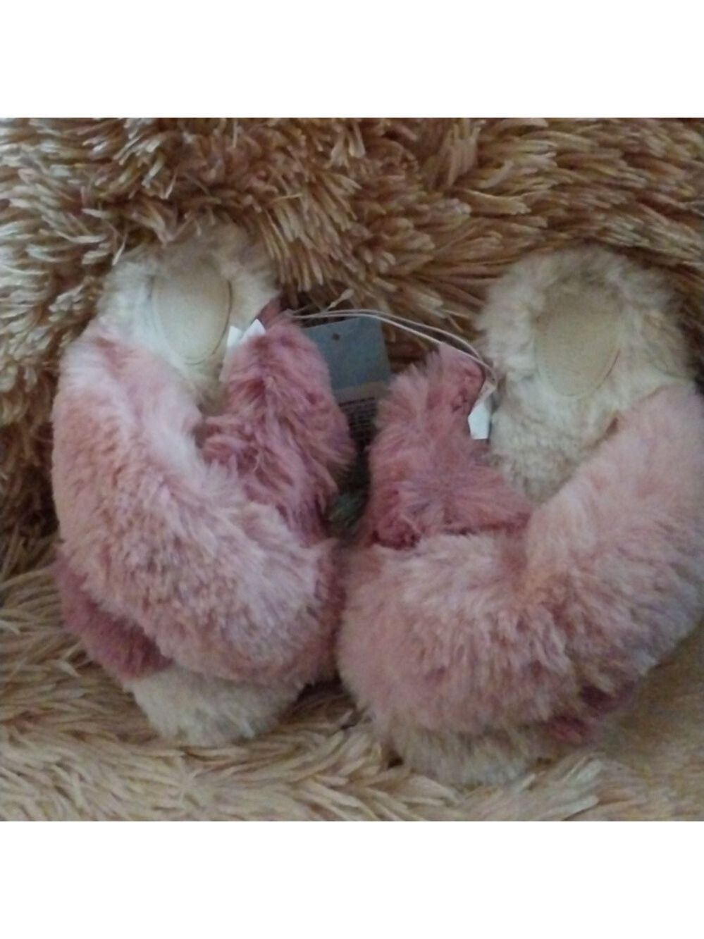 CAT & JACK  Girl's Brooklyn Crossband Fur Slippers - NWT S(13/1)